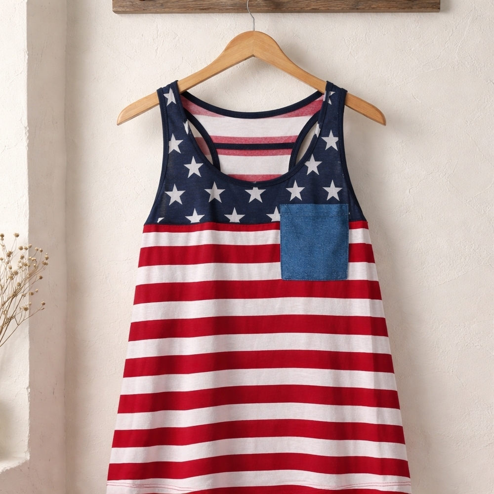 Lot Of 6 Patriotic Women's Shirts - Picture 6 of 6